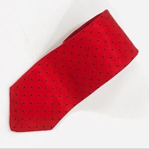 Ketch Polka Dots Tie Red Black